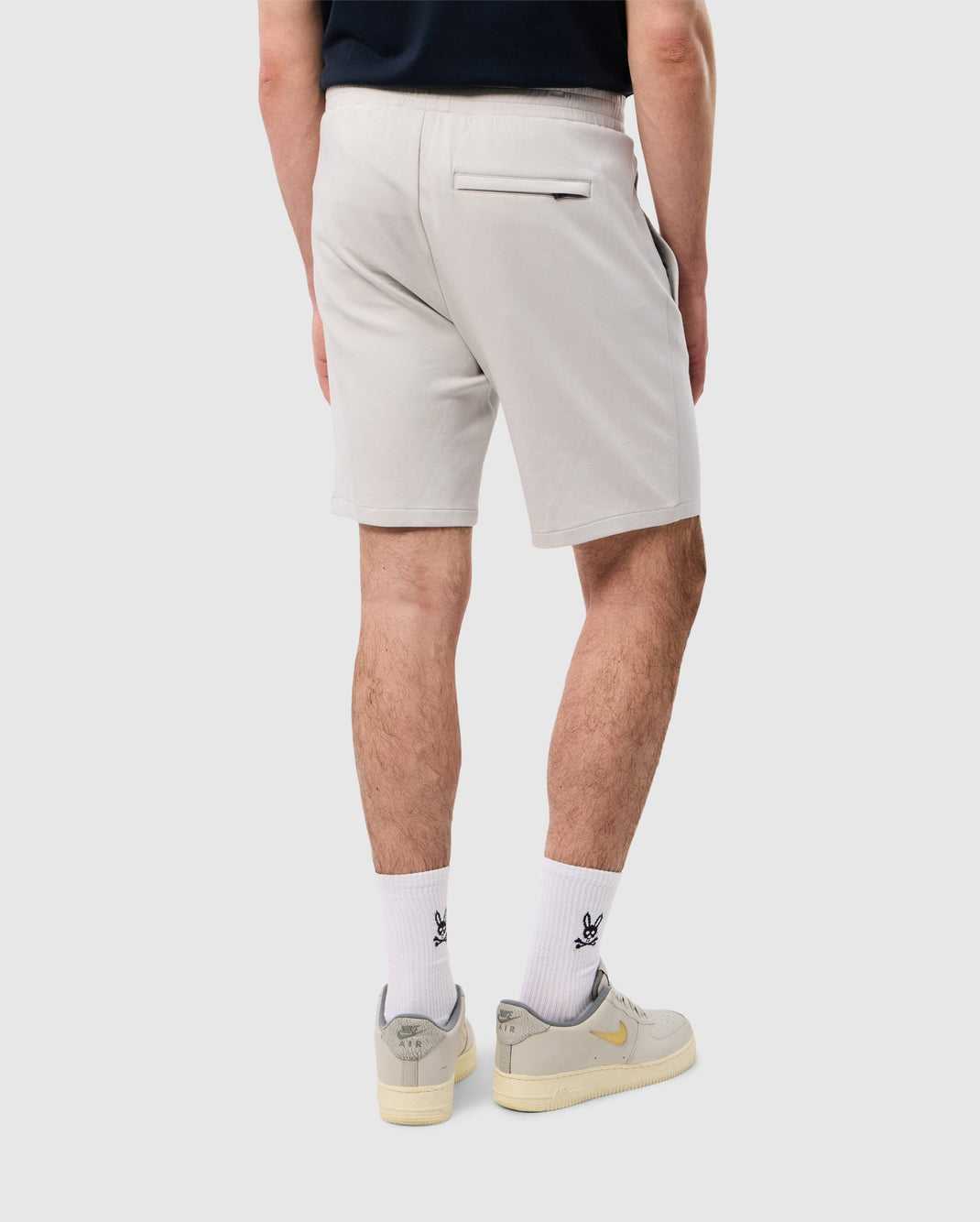 Short Psycho Bunny Lyons Casual Sweatshort Pearl Homme | MLE-70203743